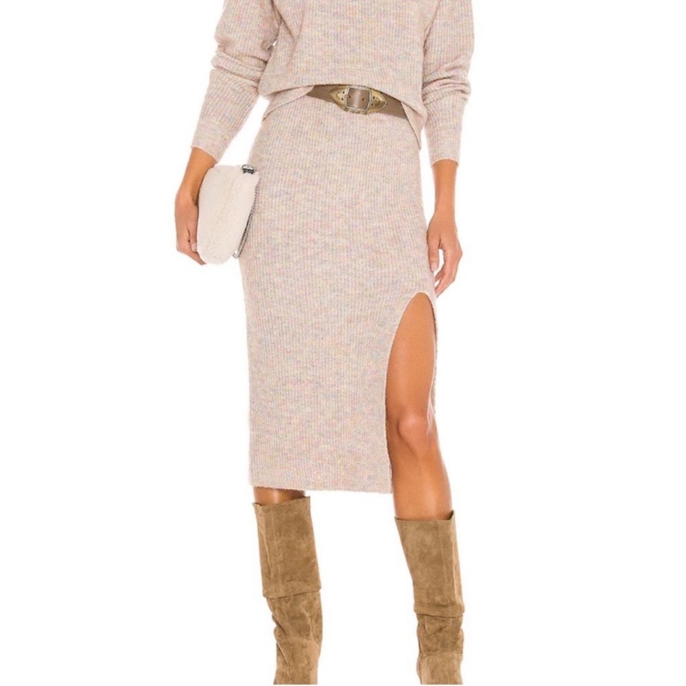 Heartloom confetti knit pencil midi skirt